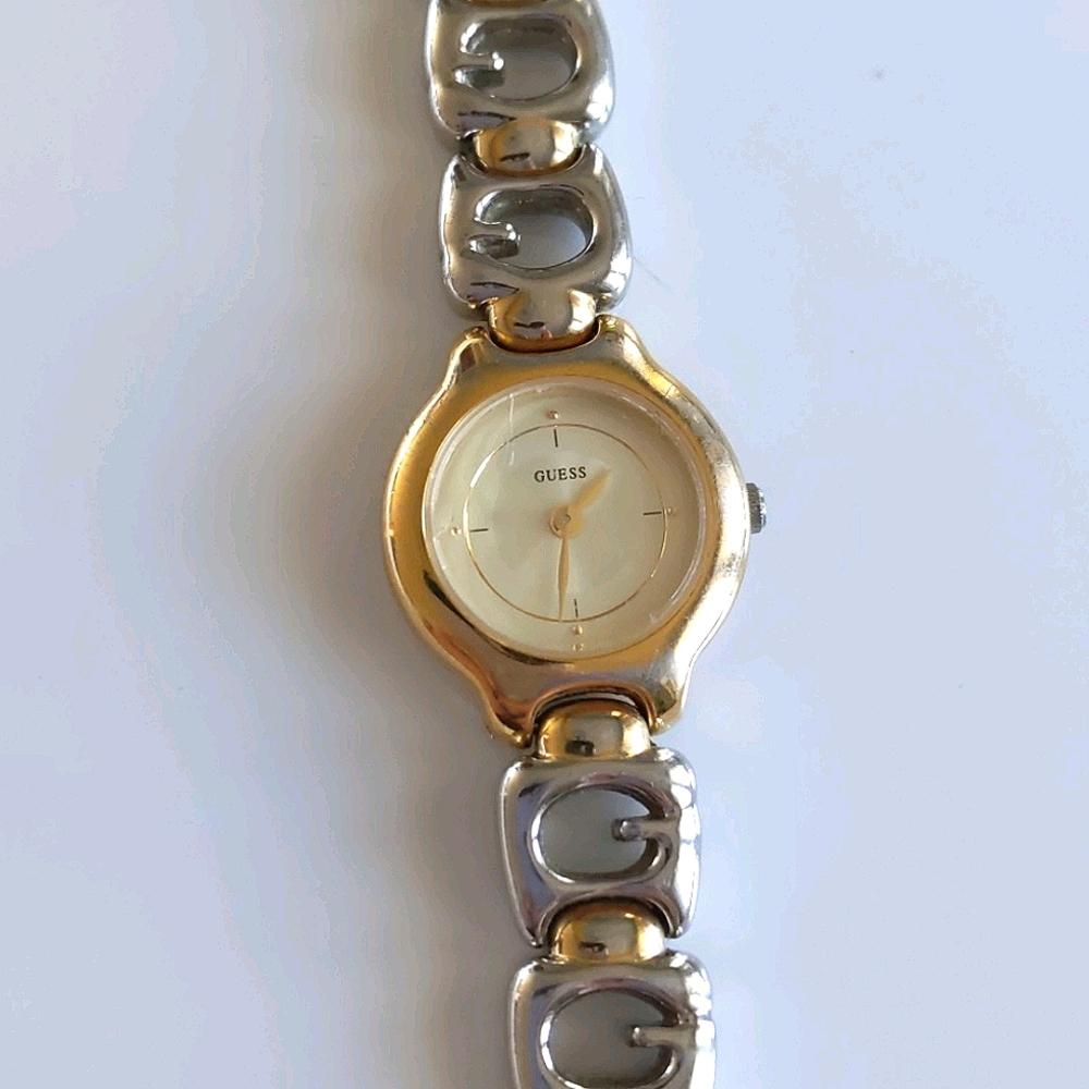 Vintage '90s Silver and Gold Guess Watch